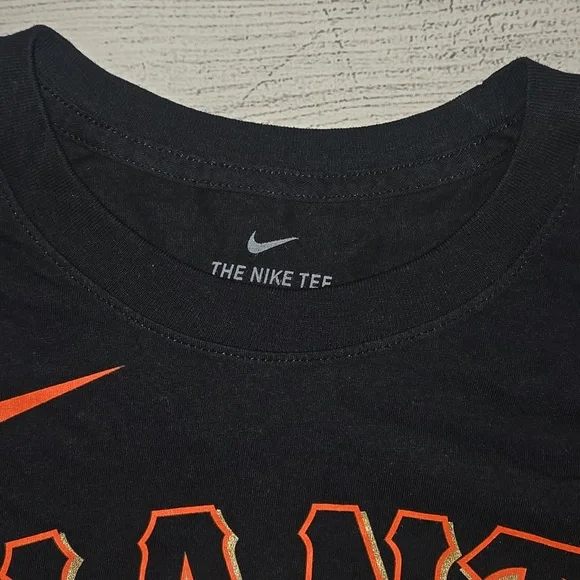 Nike San Francisco Giants Brandon Belt T-Shirt Black/Orange Size XL NWT - Picture 3 of 11